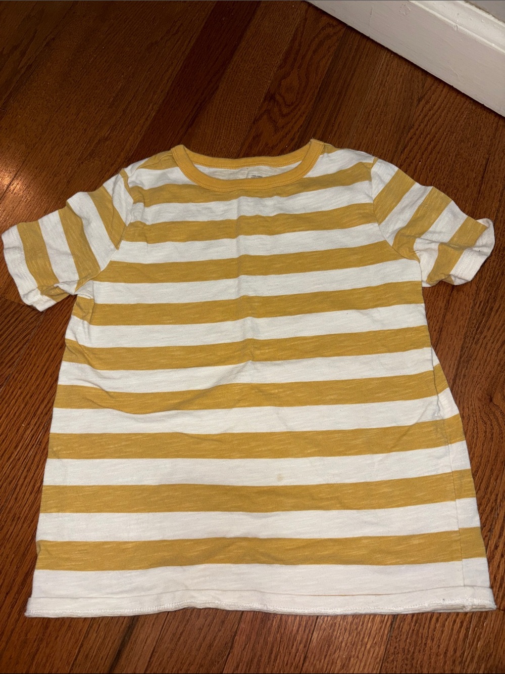 Kids' Short Sleeve Stripe Tee - Yellow & White